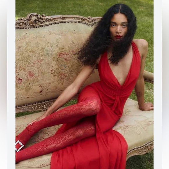 - Reformation Bray dress- Cherry size 10- NWT -$388 - Picture 10 of 11